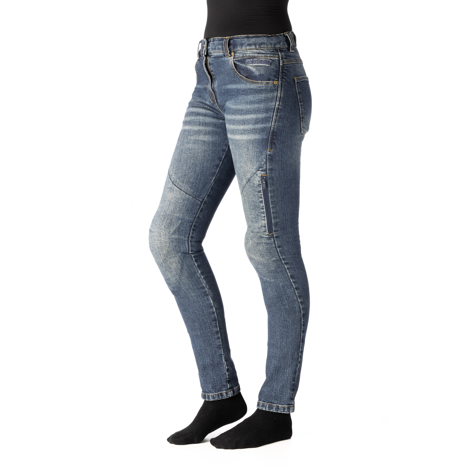 ALEXAAimage19-1.jpg Blugi moto dama Alexa Rainers, marime M ,S - imagine 1