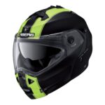 Cască Moto Tourmax Marathon Matt Black / White / Yellow Fluo Caberg