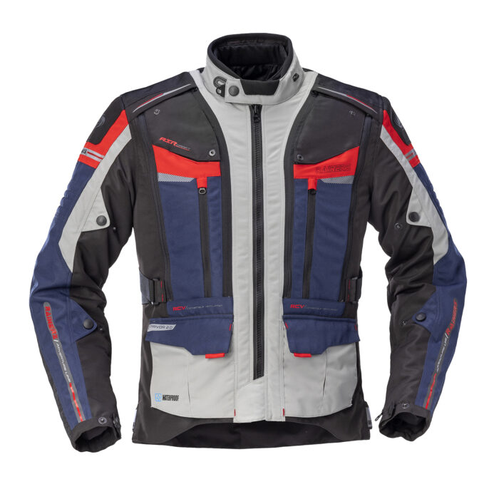 Geaca Moto Touring Rainers  TRIVOR, Gri/Alb/Negru/Rosu/Albastru - imagine 3