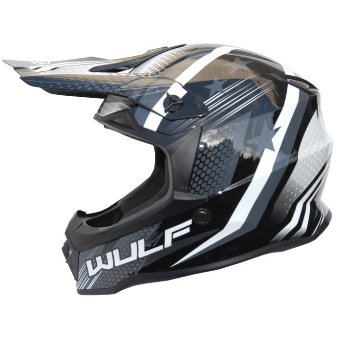 CASCA MOTO CROSS ATV ADULTI WULFSPORT ICONIC HELMET - imagine 6
