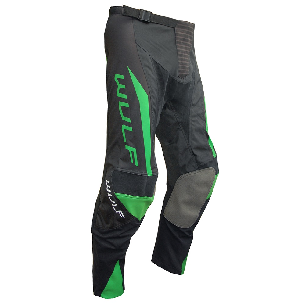 Wulfsport-Linear-Motocross-Trousers-Green-1.jpg PANTALONI MOTOCROSS ATV LINEAR WULFSPORT ADULTI - imagine 1
