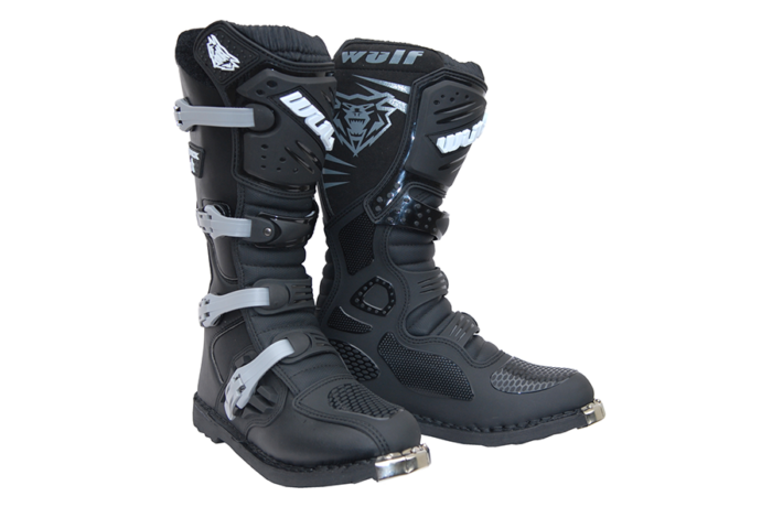Cizma moto cross atv enduro  Wulfsport Trackstar Negru - imagine 2