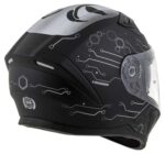 Cască Moto integrală 3.0 HACK VISION Cassida + vizieră fumurie inclus - imagine 2