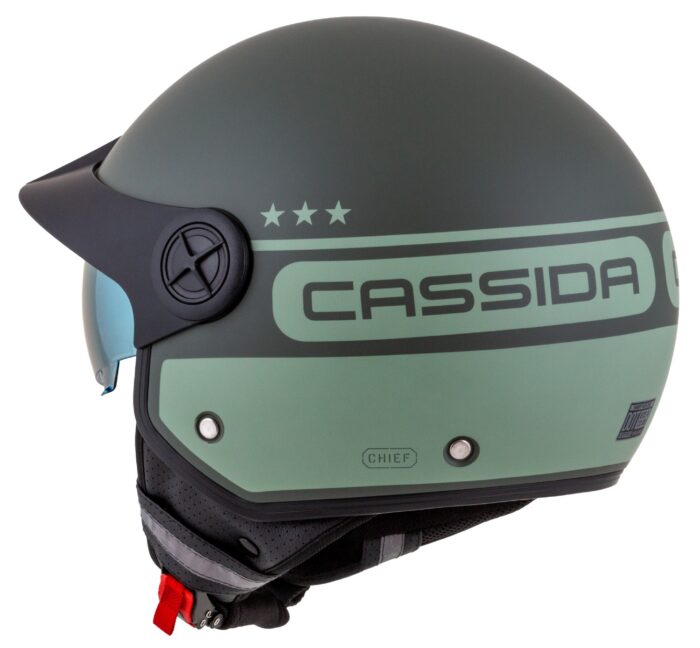 Casca moto cassida Handy 2025 verde mat - imagine 7