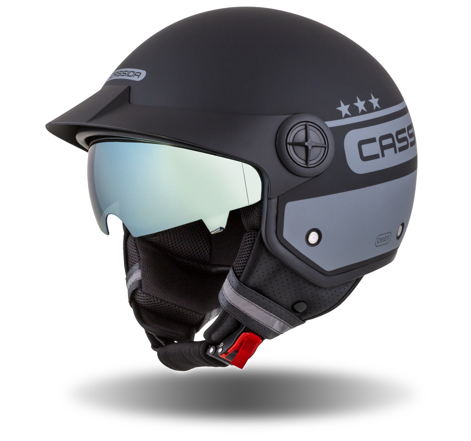 helmet-handy-plus-chief-cassida-grey-matt-black-2025_i529963-1.jpg Casca moto cassida Handy 2025 - imagine 1